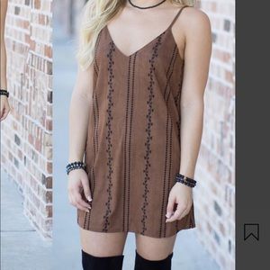 NWT Suede Mini Dress- Fall perfection, y’all 🍂